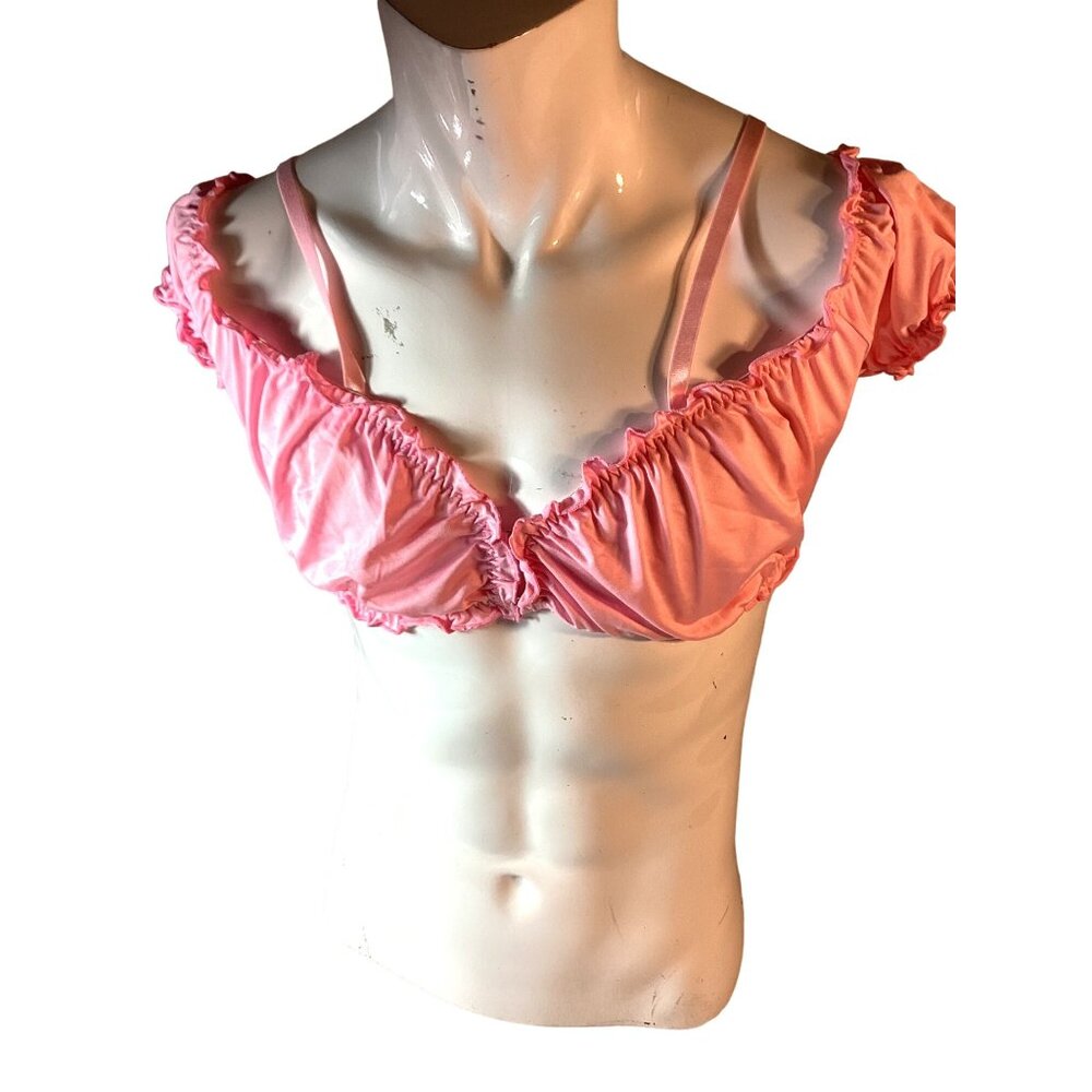 Bra and Panty Lingerie Sleepwear Set*Pink*Sissy*Crossdresser*Large*New in Pkg - Picture 3 of 16